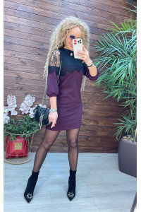 Жіноча комбінована вечірня сукня