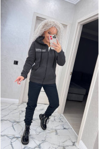 Жіночий костюм "Top Style" графітового кольору